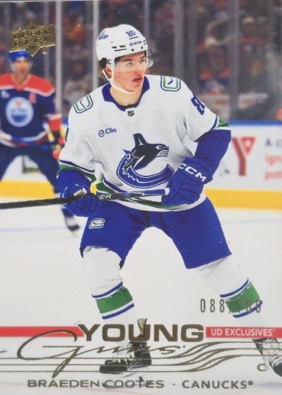 2025 Upper Deck #497 Young Guns - Exclusives /100