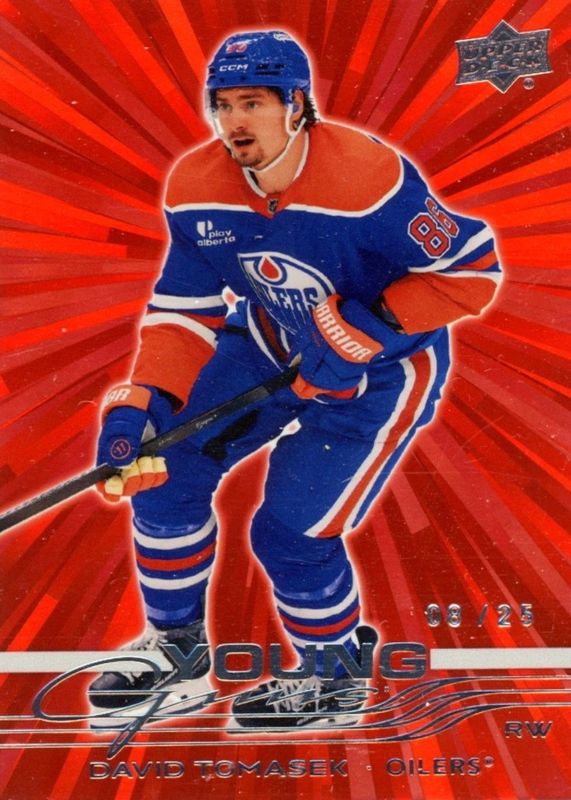 2025 Upper Deck #481 Young Guns - Outburst Red /25