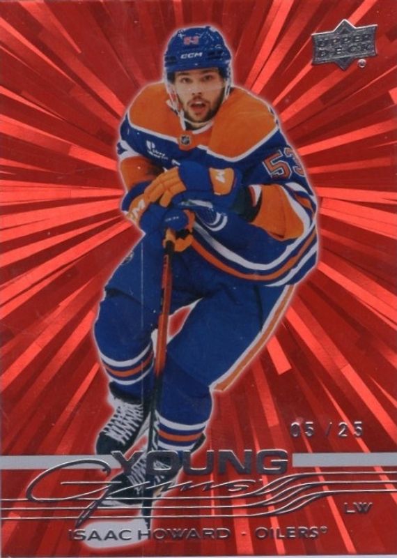 2025 Upper Deck #469 Young Guns - Outburst Red /25