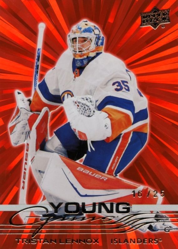 2025 Upper Deck #471 Young Guns - Outburst Red /25