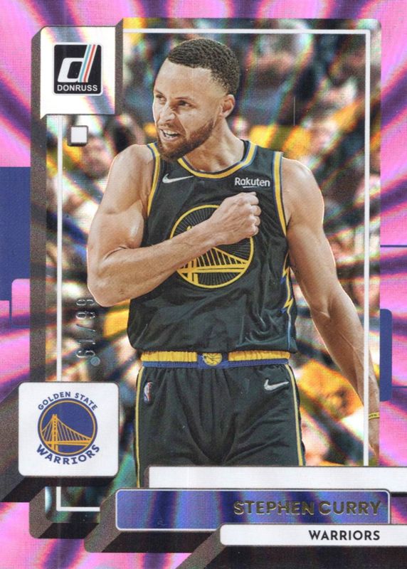 Stephen Curry 2022 Donruss #116 Holo Purple Laser /99 RAW