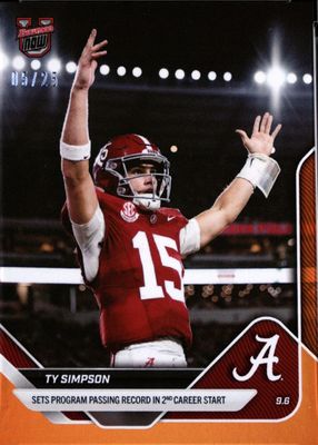 2025 Bowman U Now #10 Orange Foil /25