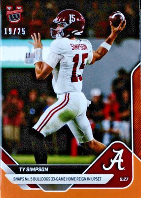 2025 Bowman U Now #22 Orange Foil /25