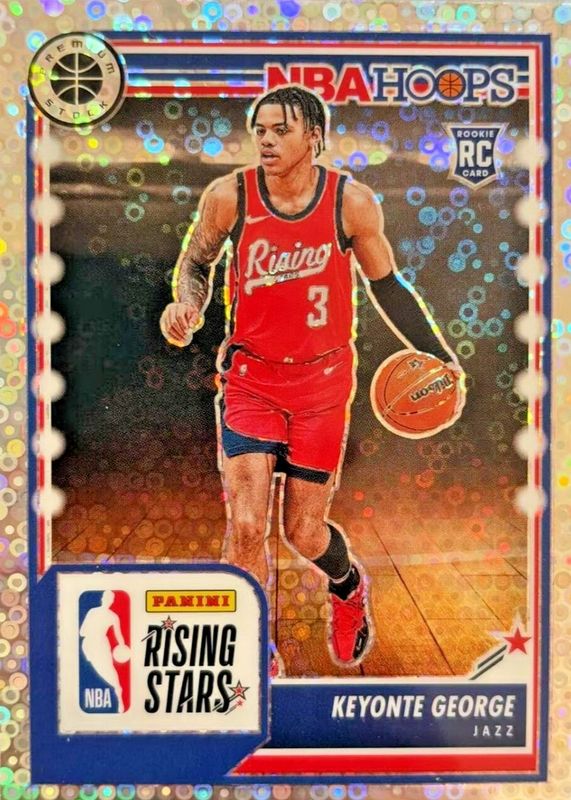 Keyonte George 2023 Hoops Premium Stock #283 Rising Stars - Disco Rookie RAW