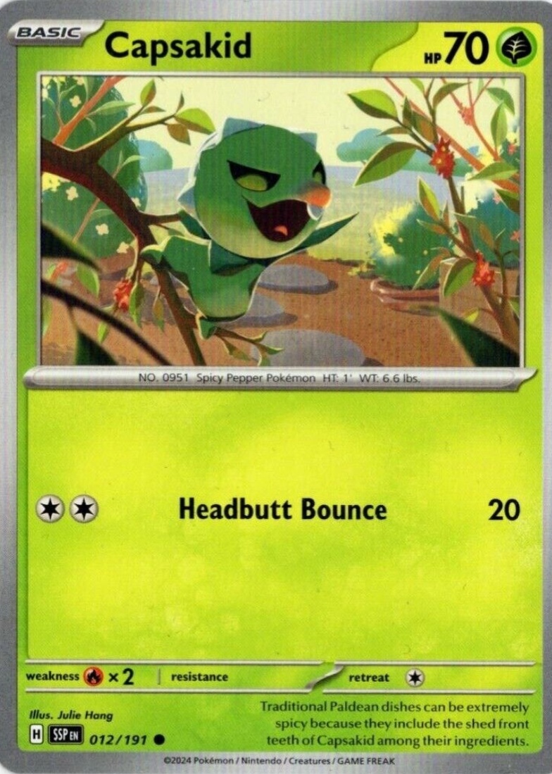capsakid pokemon card PSA 10 SV4a #207 Shiny Treasure ex  GorillaTCG Capsakid  Japan Pop Mart