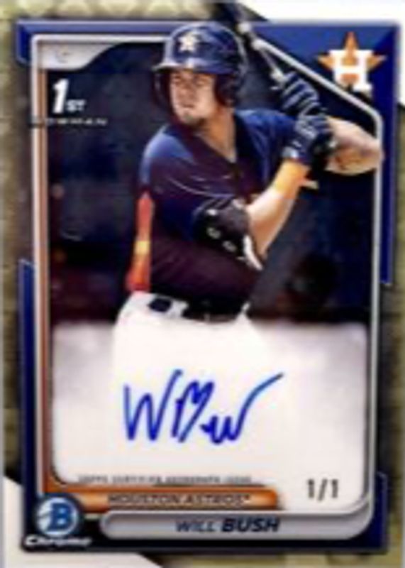2024 Bowman Chrome #CPA-WB Prospect Auto - Superfractor /1 (1st)