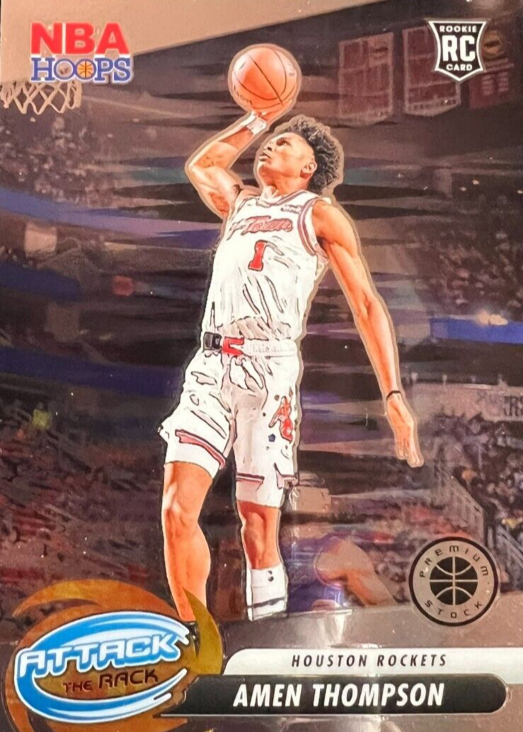 Amen Thompson 2023 Hoops Premium Stock #9 Attack the Rack Price