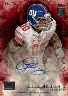 2014 Topps Inception #31 Rookie Autographs - Red /25
