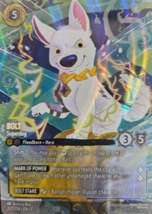 lorcana bolt cards Buy Superdog (alt Art) Proxy/orica ENG/FRE Online in India gain 1 lore for each other undamaged character you have in play Disney Lorcana Bolt - Superdog