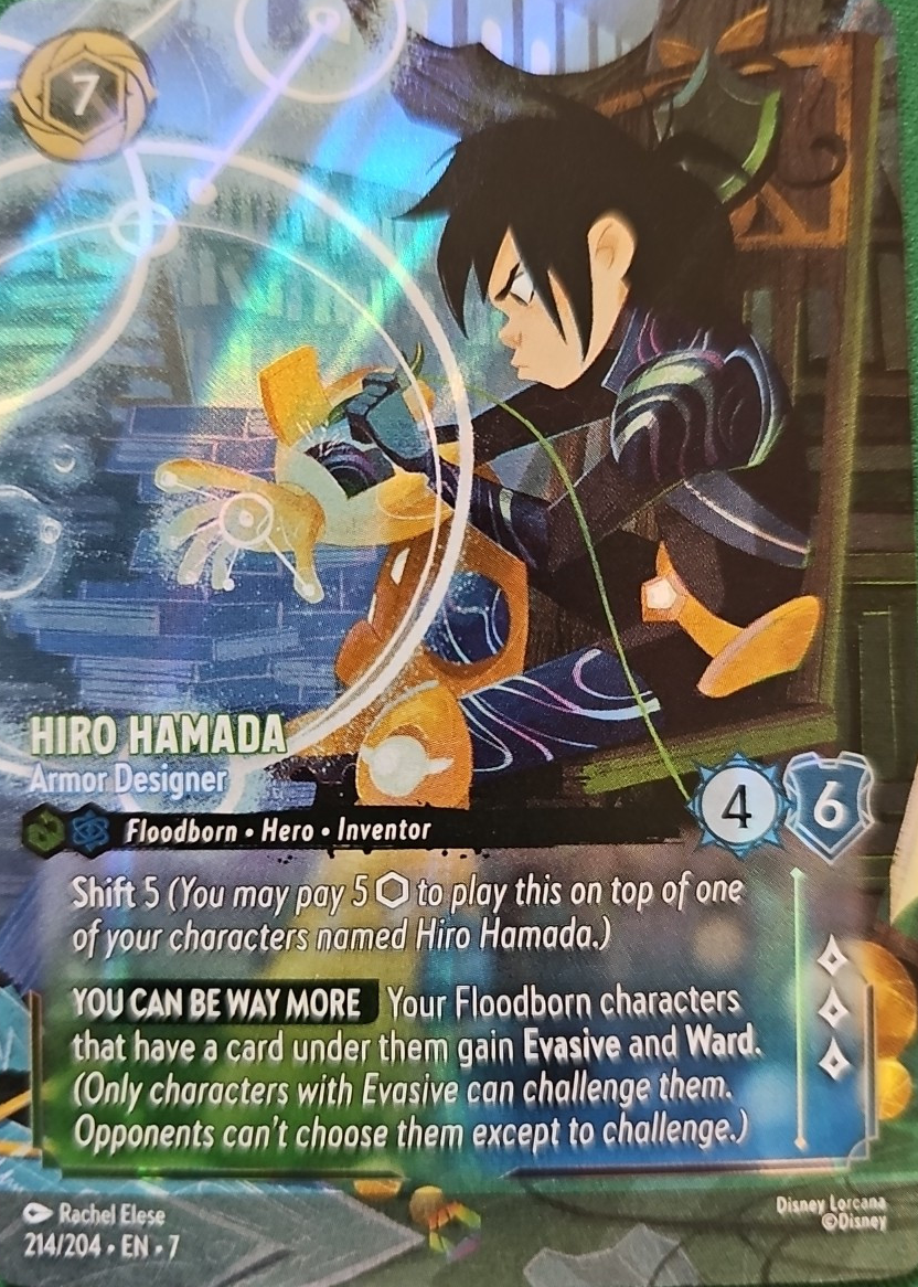 ロルカナ Hiro Hamada Armor Designer ヒロ ハマダ P2-024 Hiro Hamada - Armor Designer Lorcana Card | Disney
