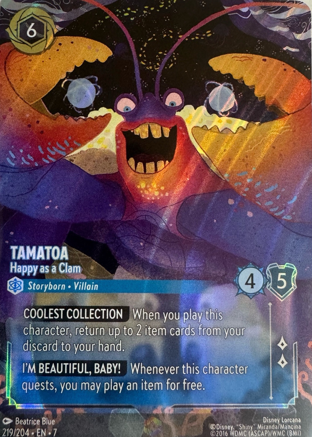 Tamatoa - Happy as a Clam 2025 Archazia's Island #219/204
