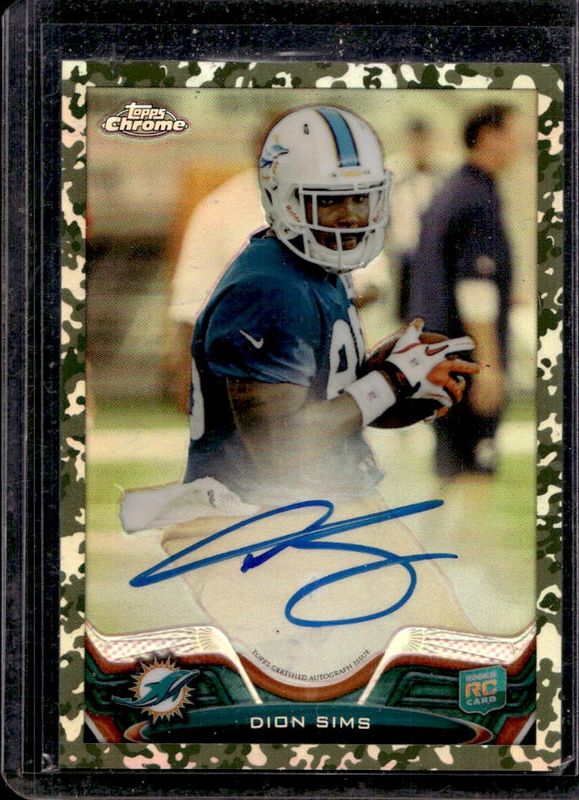 2013 Topps Chrome #223 Rookie Autographs - Camo Refractor /99