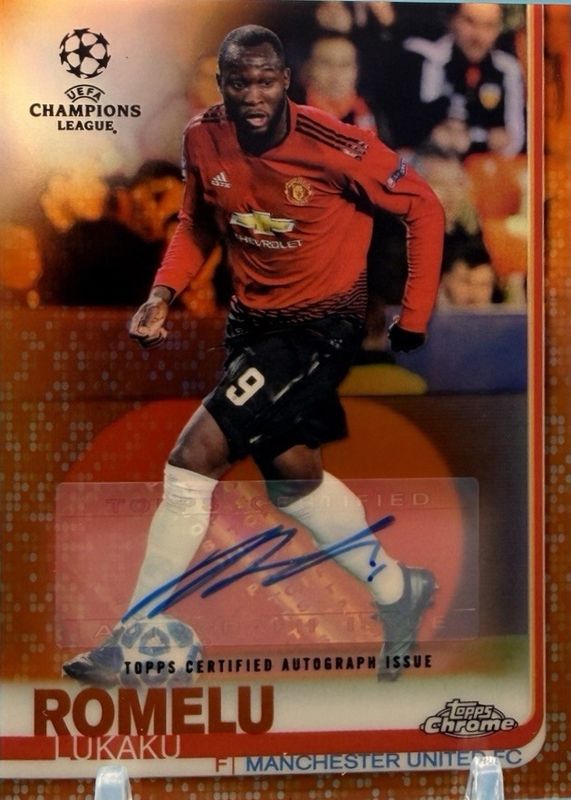 2018 Topps Chrome UEFA Champions League #55 Autographs - Orange Refractor /25