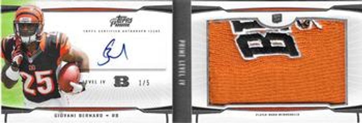 2013 Topps Prime #PIV-GB Autographed Relics Level 4 /5