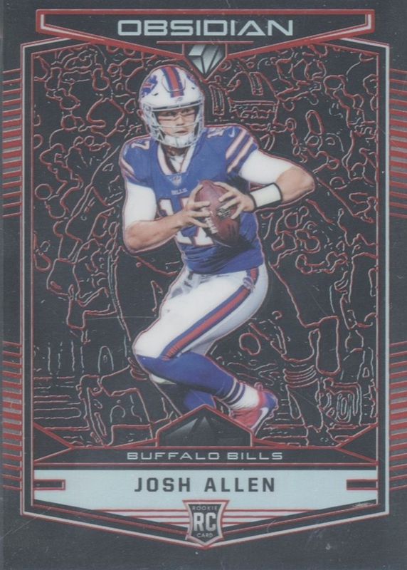 Josh Allen 2018 Obsidian #104 Electric Etch Red /5 Rookie RAW