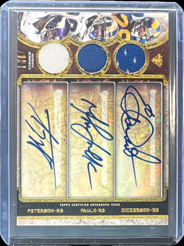 2013 Topps Triple Threads #TTART-DFP Autographed Relic Trios /27