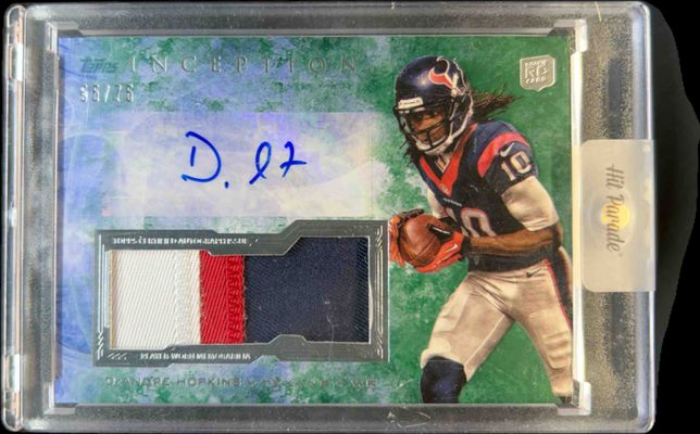 2013 Topps Inception #IAJP-DH Autographed Jumbo Patches - Green /75