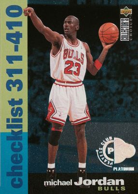 1995 Collector's Choice #410 Checklist - Player's Club Platinum