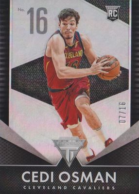 2017 Chronicles #209 Titanium Jersey Number (/16)