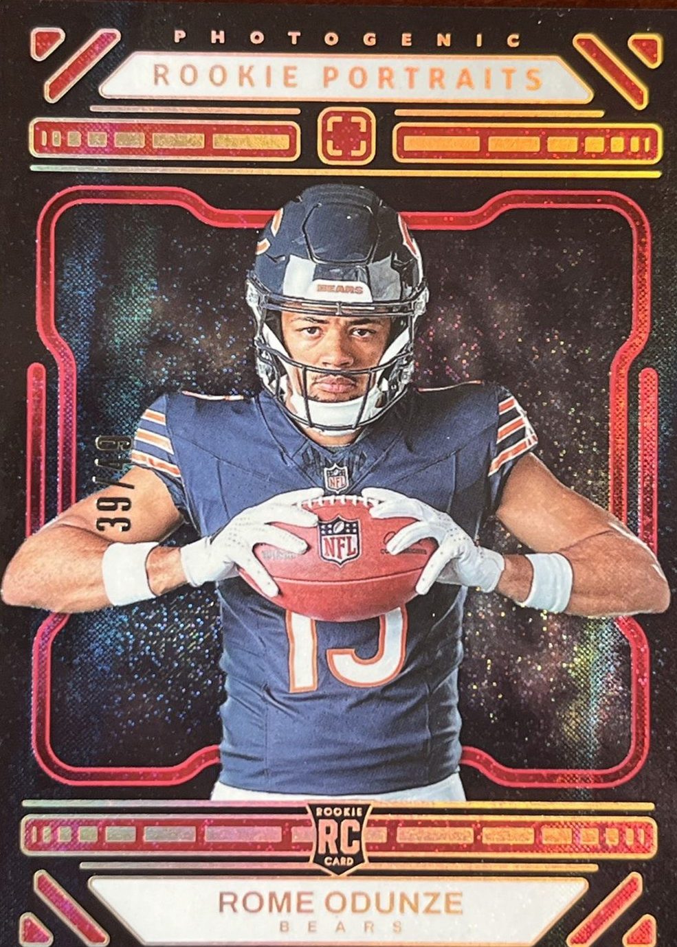 Rome Odunze 2024 Photogenic #157 Rookie Portraits - Red /49 Price Guide ...