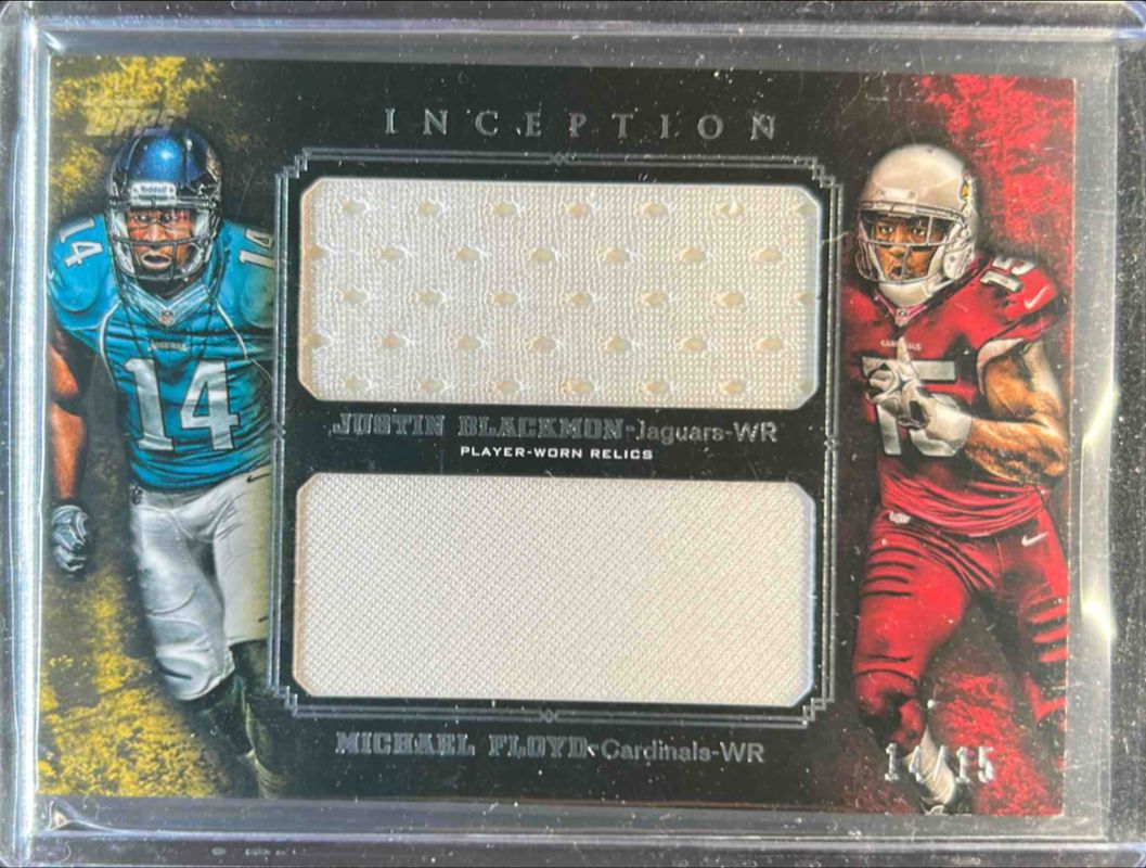 2012 Topps Inception #DJR-BF Rookie Dual Jumbo Relics /15