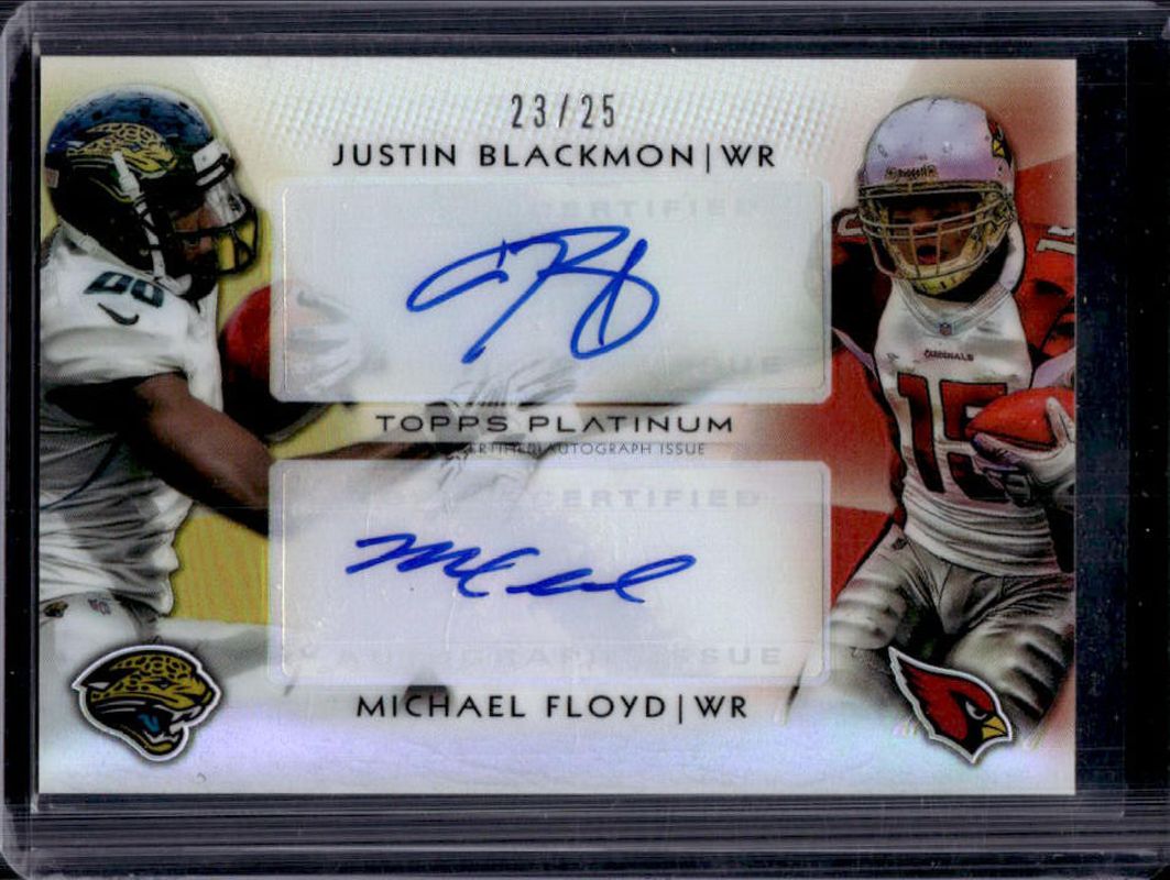 2012 Topps Platinum #DA-BF Rookie Autographs Dual /25