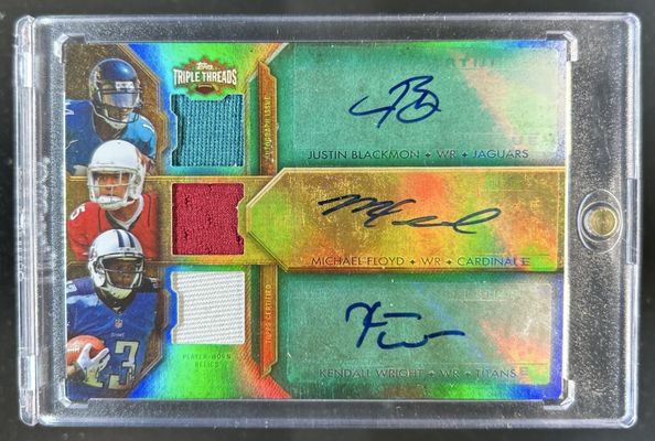 2012 Topps Triple Threads #TTARDC-3 Autographed Relic Combos - Emerald /18