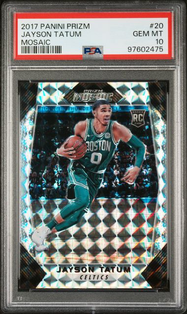 2017 PANINI PRIZM MOSAIC JAYSON TATUM MOSAIC #20 PSA GEM MT 10