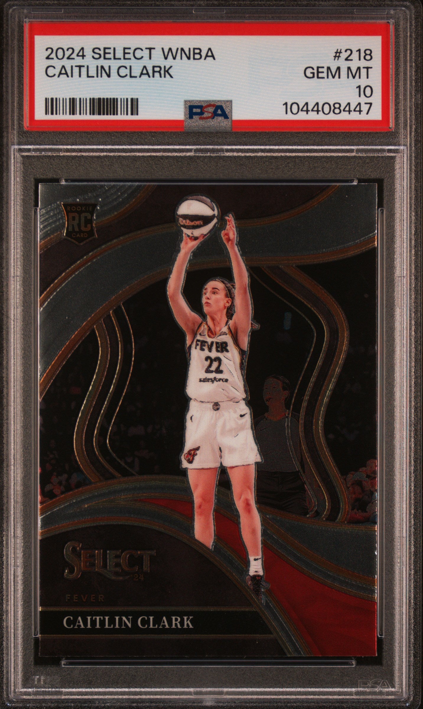 CAITLIN CLARK | 2024 PANINI SELECT WNBA 218 | PSA GEM MT 10