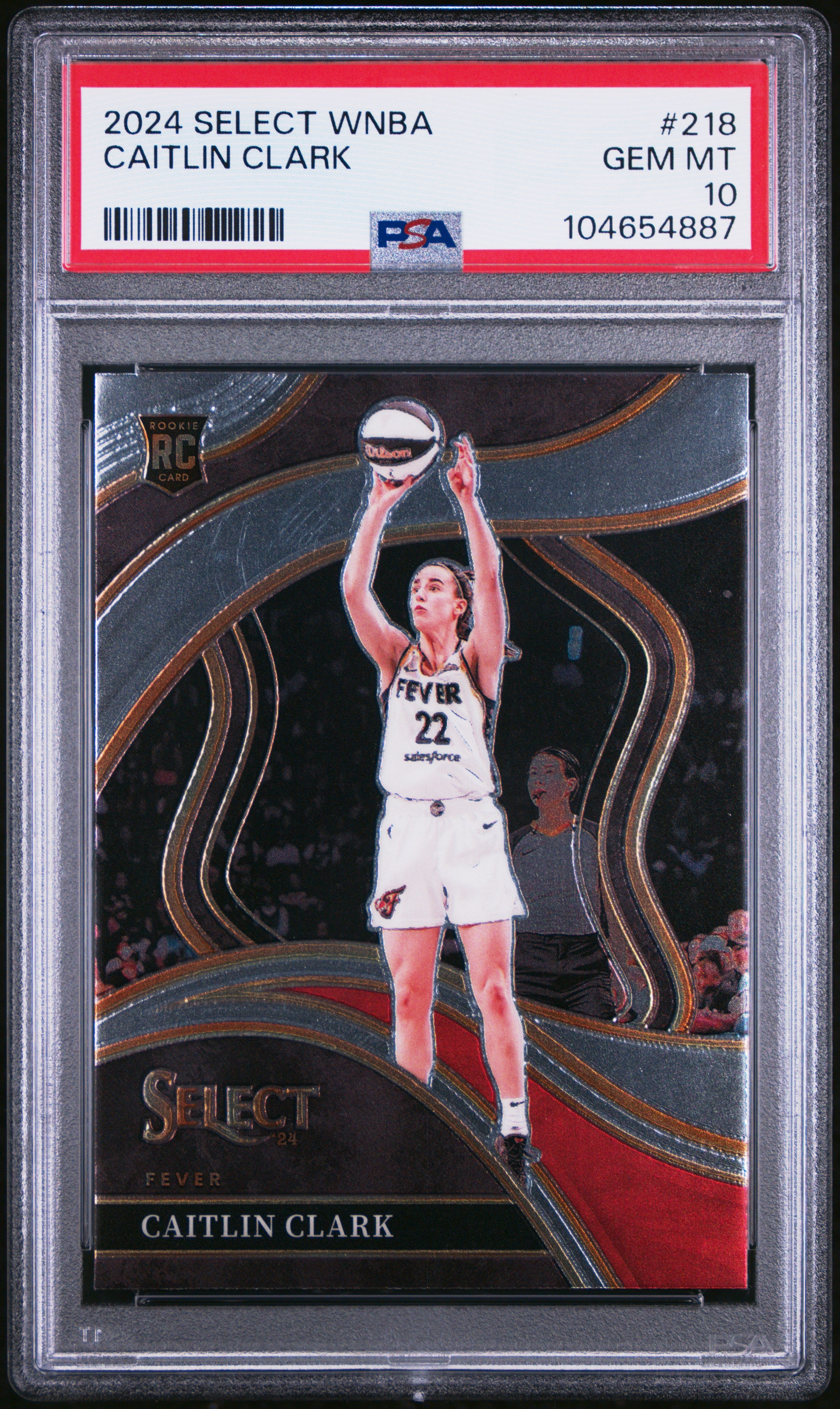 CAITLIN CLARK | 2024 PANINI SELECT WNBA 218 | PSA GEM MT 10