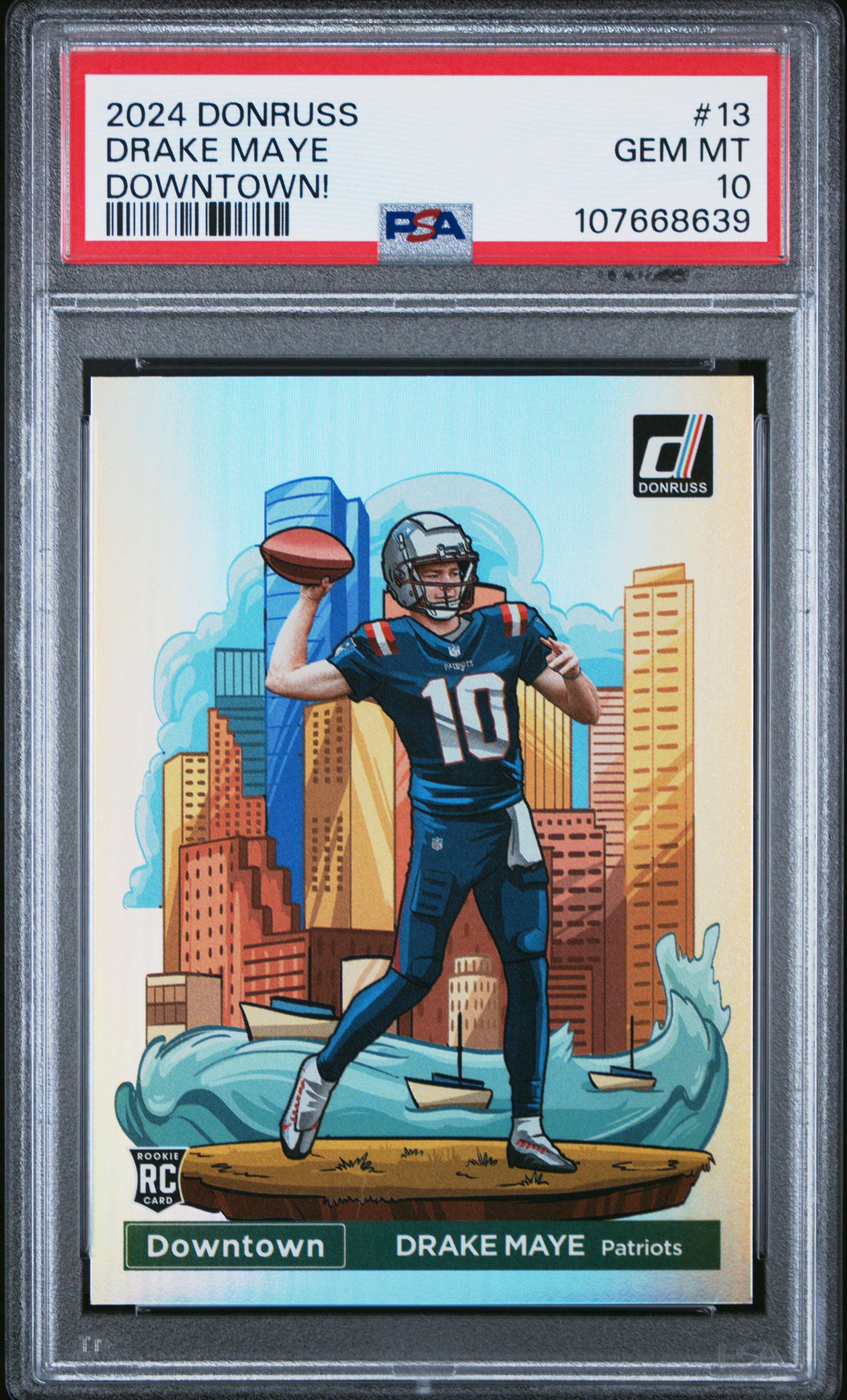 DRAKE MAYE | 2024 PANINI DONRUSS DOWNTOWN! 13 | PSA GEM MT 10