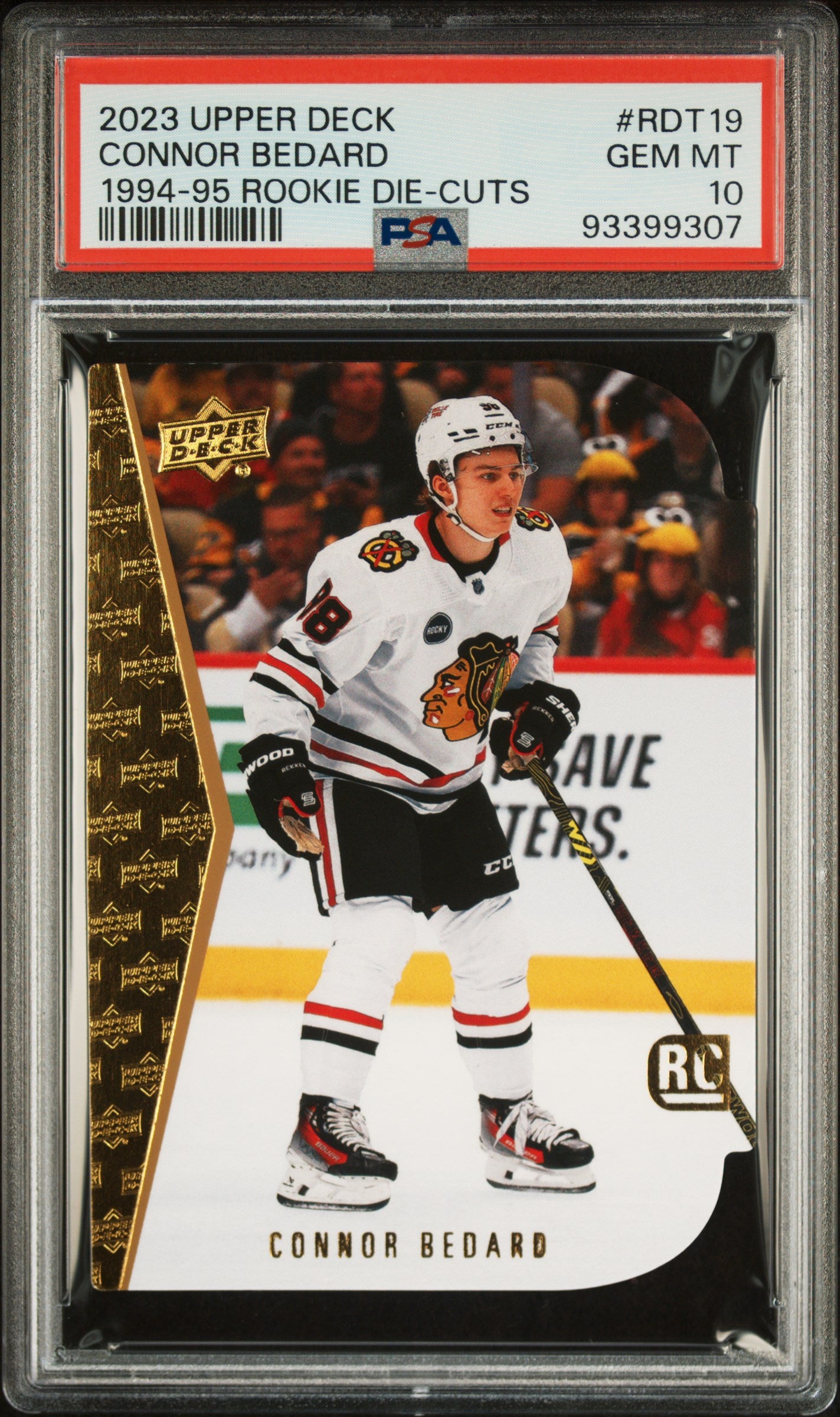 CONNOR BEDARD | 2023 UPPER DECK 1994-95 ROOKIE DIE-CUTS RDT19 | PSA GEM MT 10