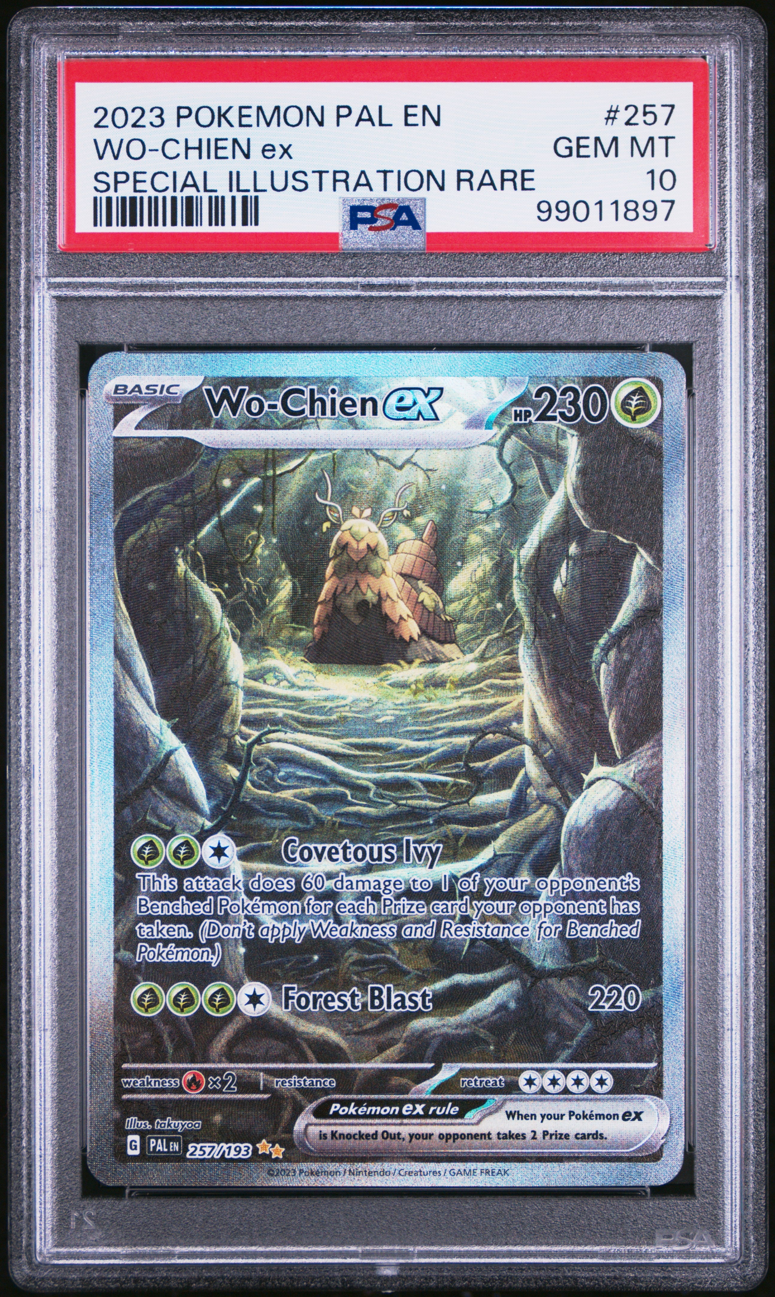 WO-CHIEN ex | 2023 POKEMON PAL EN-PALDEA EVOLVED 257 | SPECIAL ILLUSTRATION RARE | PSA GEM MT 10