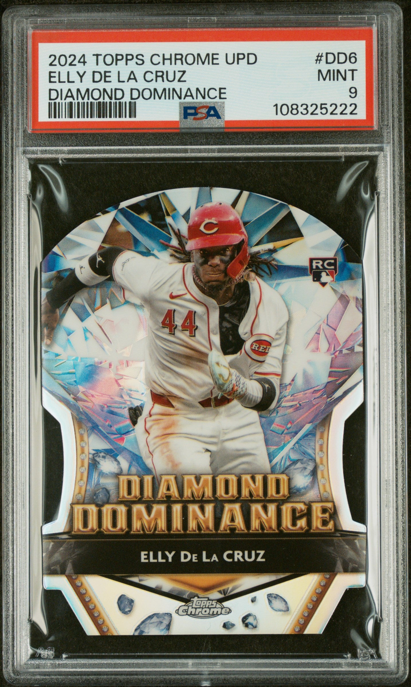 ELLY DE LA CRUZ | 2024 TOPPS CHROME UPDATE DIAMOND DOMINANCE DD6 | PSA MINT 9