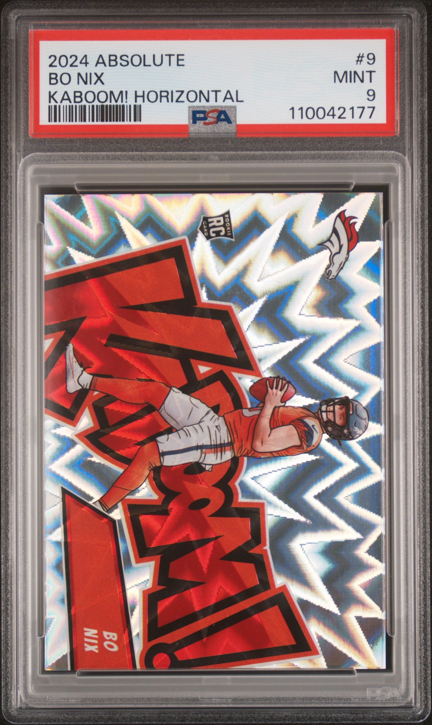 BO NIX | 2024 PANINI ABSOLUTE KABOOM! HORIZONTAL 9 | PSA MINT 9