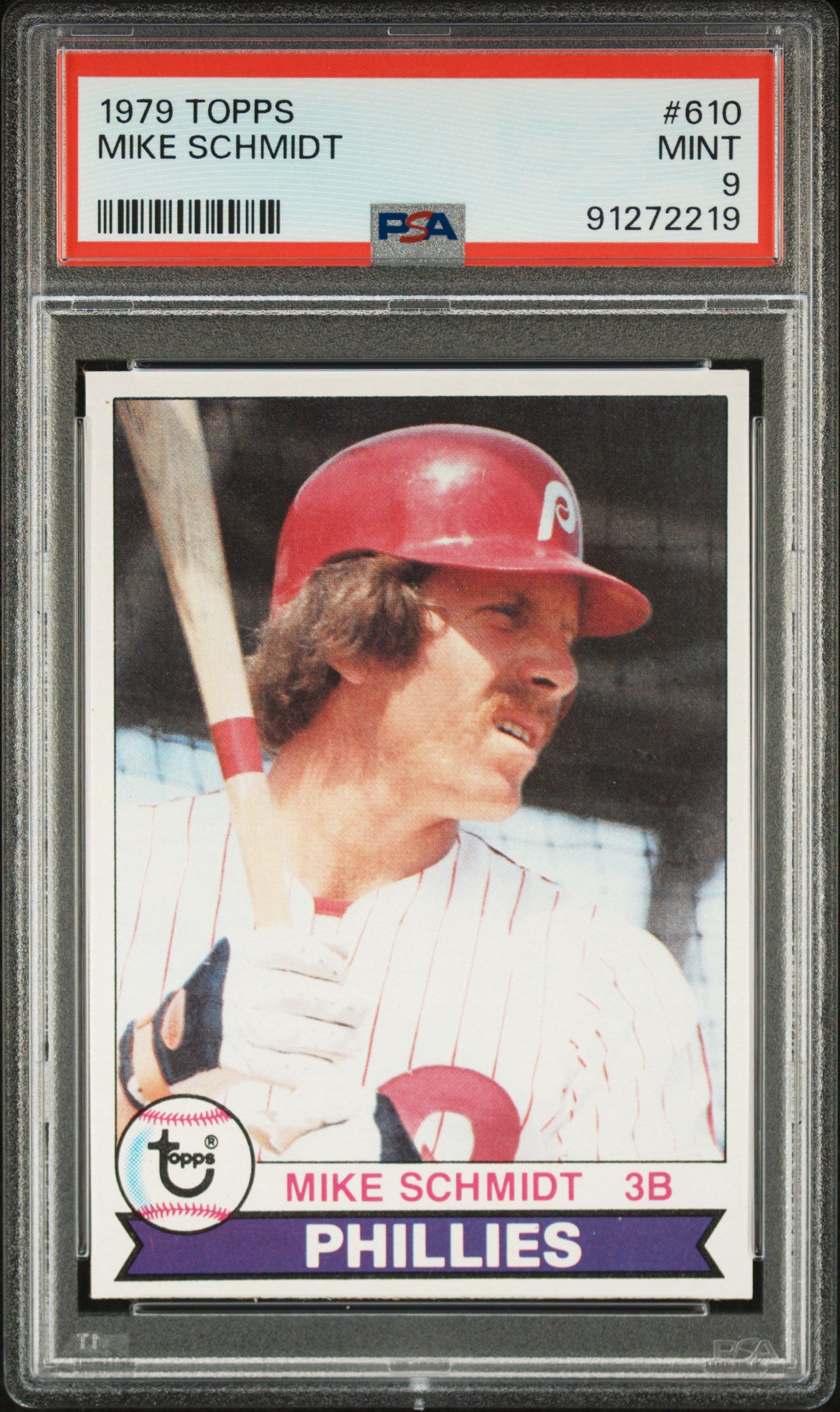 MIKE SCHMIDT | 1979 TOPPS 610 | PSA MINT 9