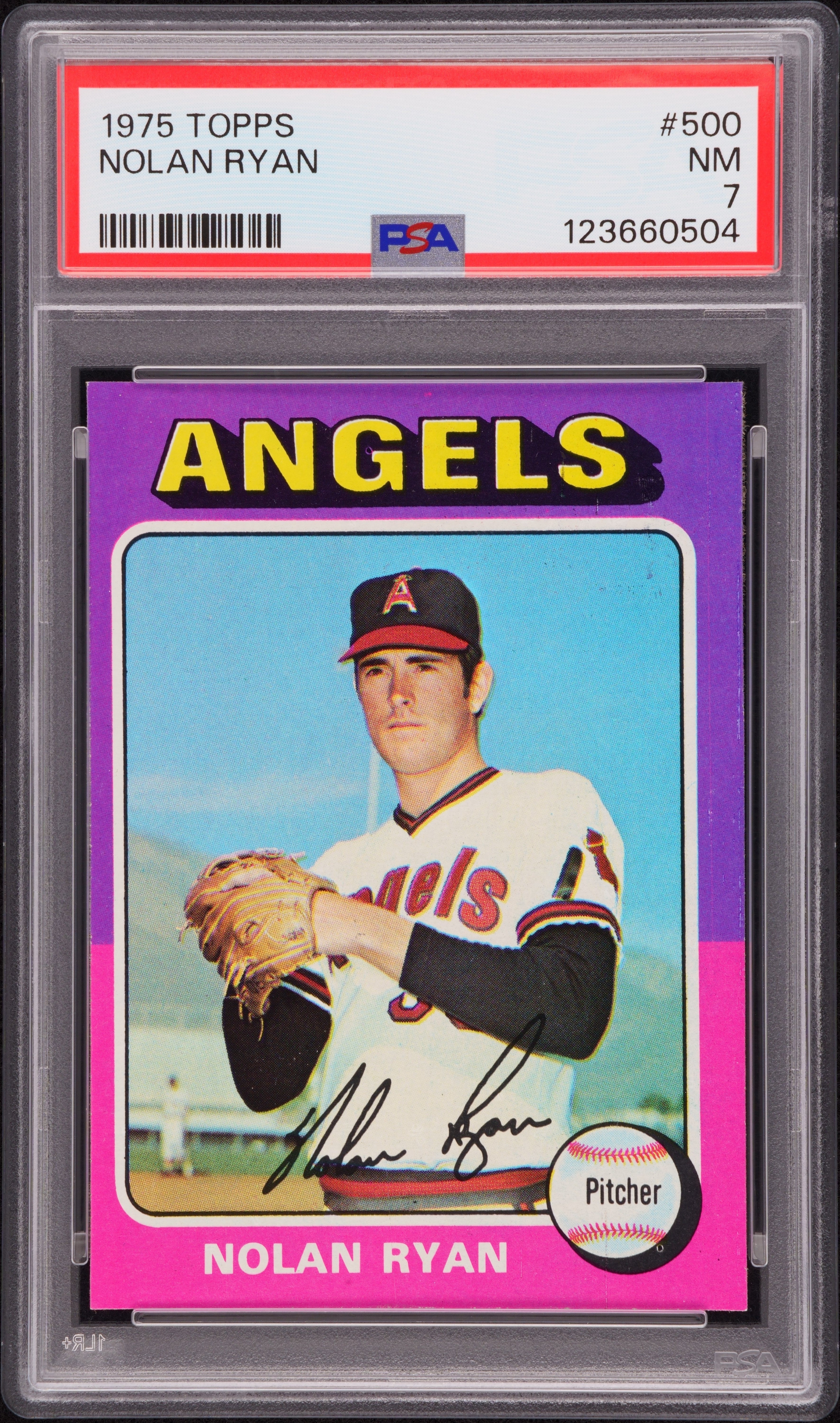 NOLAN RYAN | 1975 TOPPS 500 | PSA NM 7