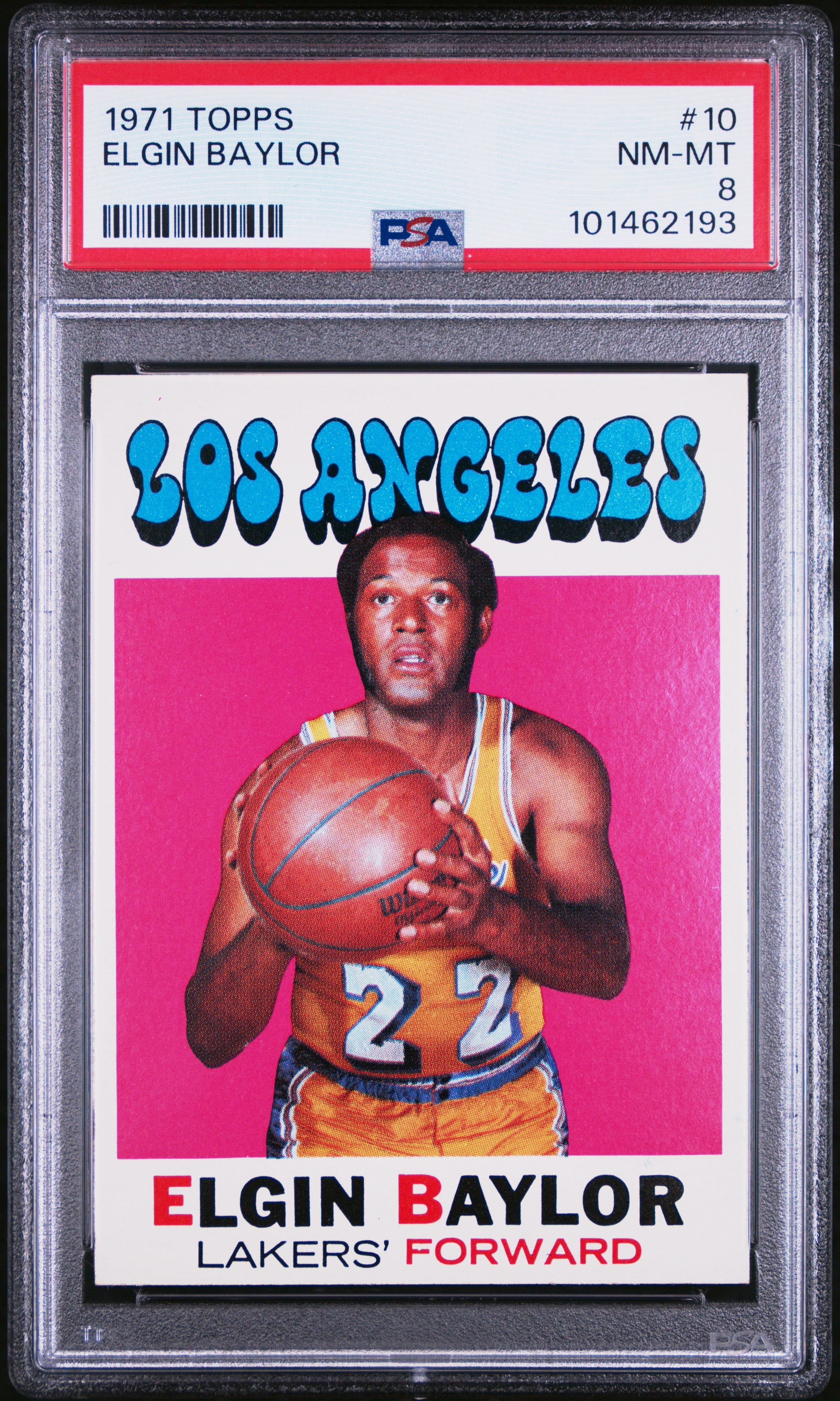 ELGIN BAYLOR | 1971 TOPPS 10 | PSA NM-MT 8