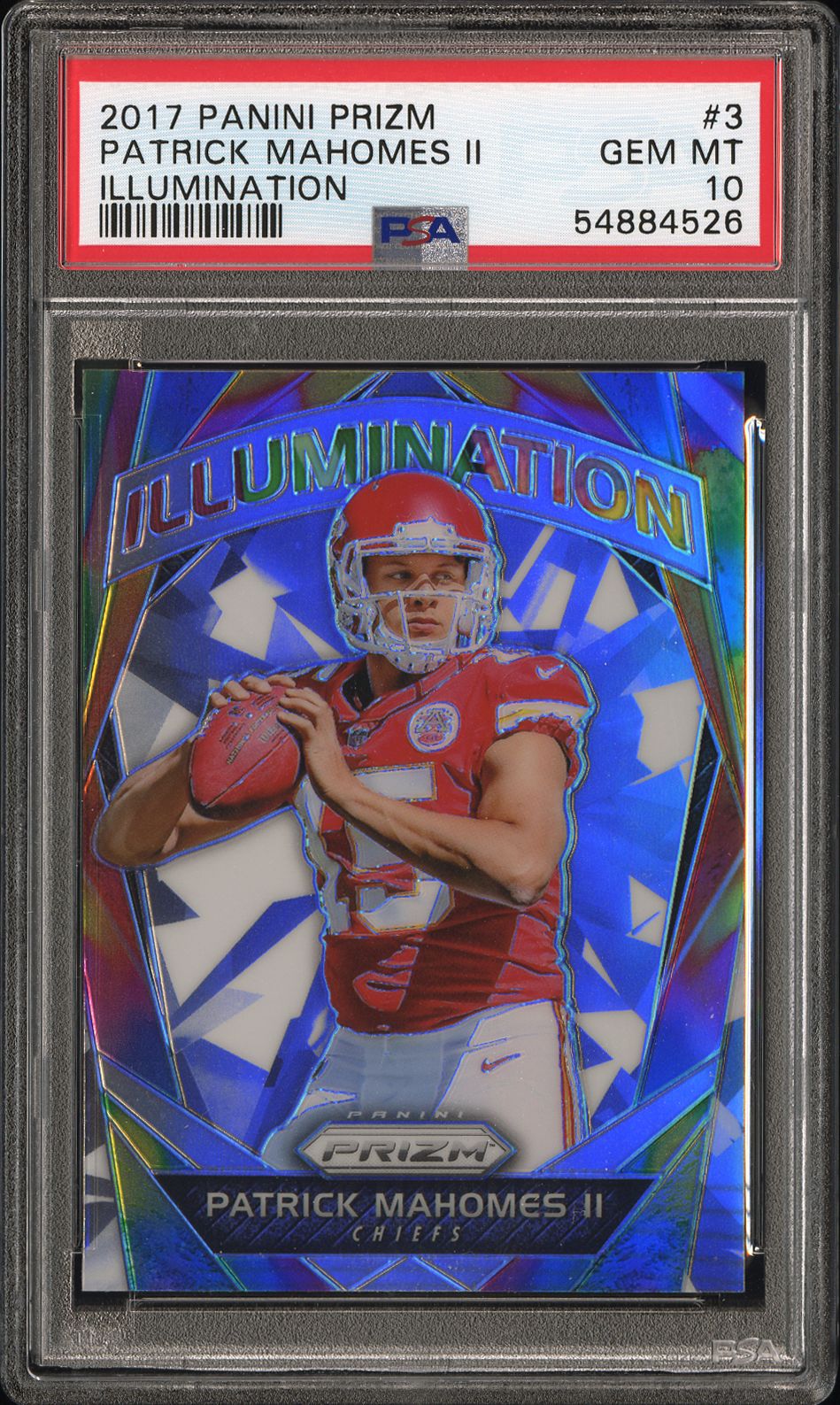 PATRICK MAHOMES II | 2017 PANINI PRIZM ILLUMINATION 3 | ILLUMINATION | PSA GEM MT 10