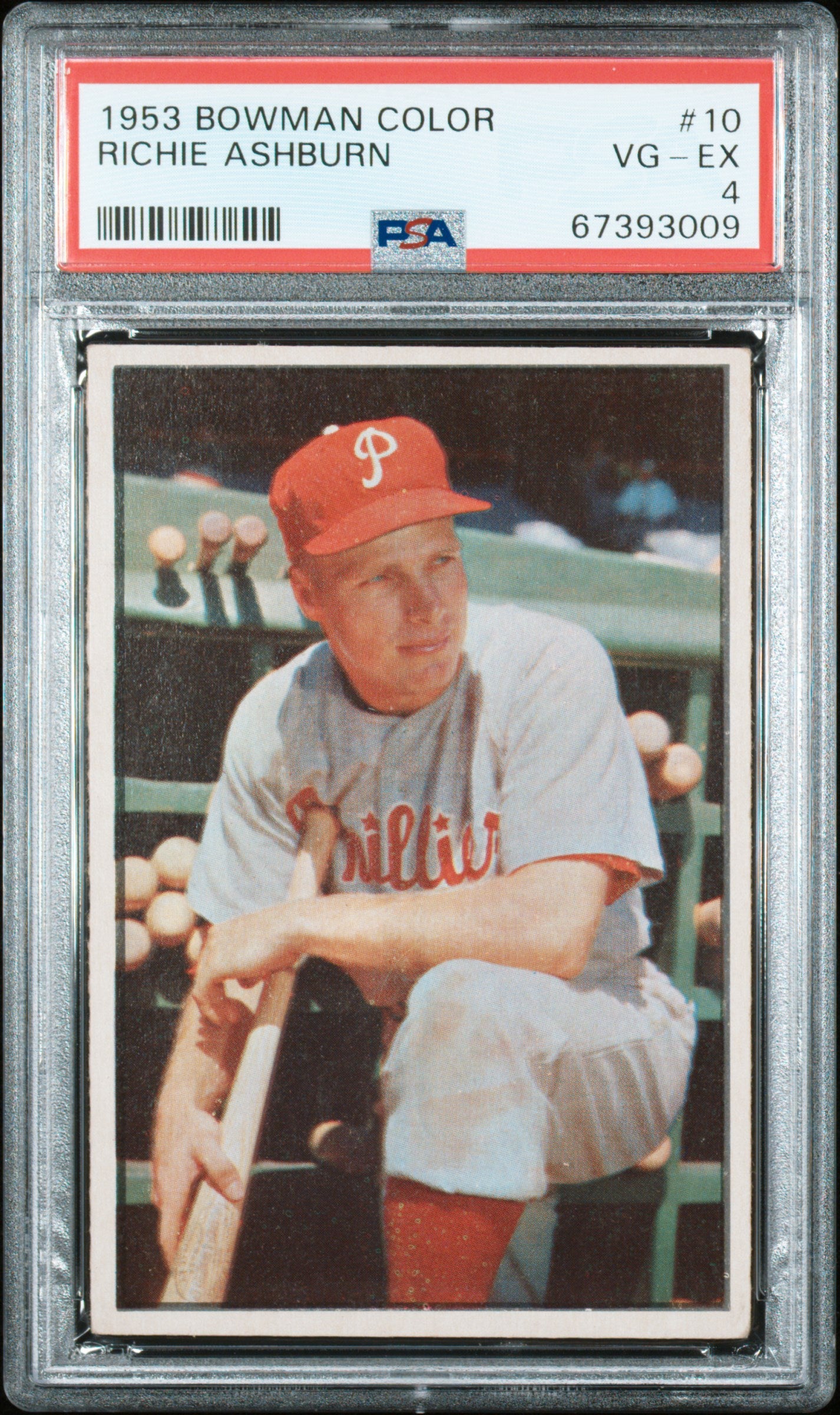 RICHIE ASHBURN | 1953 BOWMAN COLOR 10 | PSA VG-EX 4