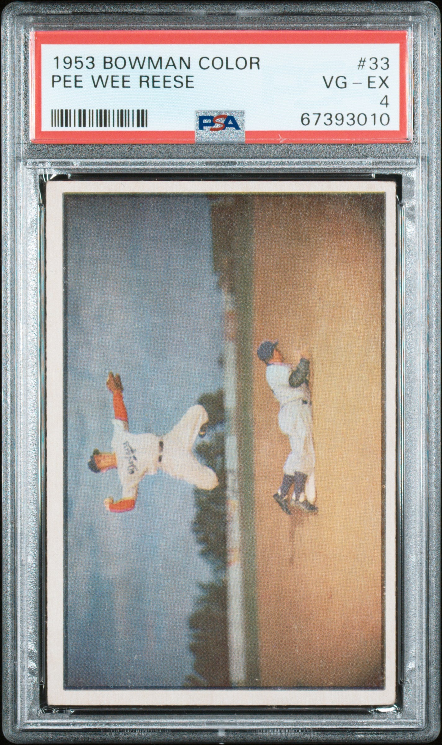 PEE WEE REESE | 1953 BOWMAN COLOR 33 | PSA VG-EX 4