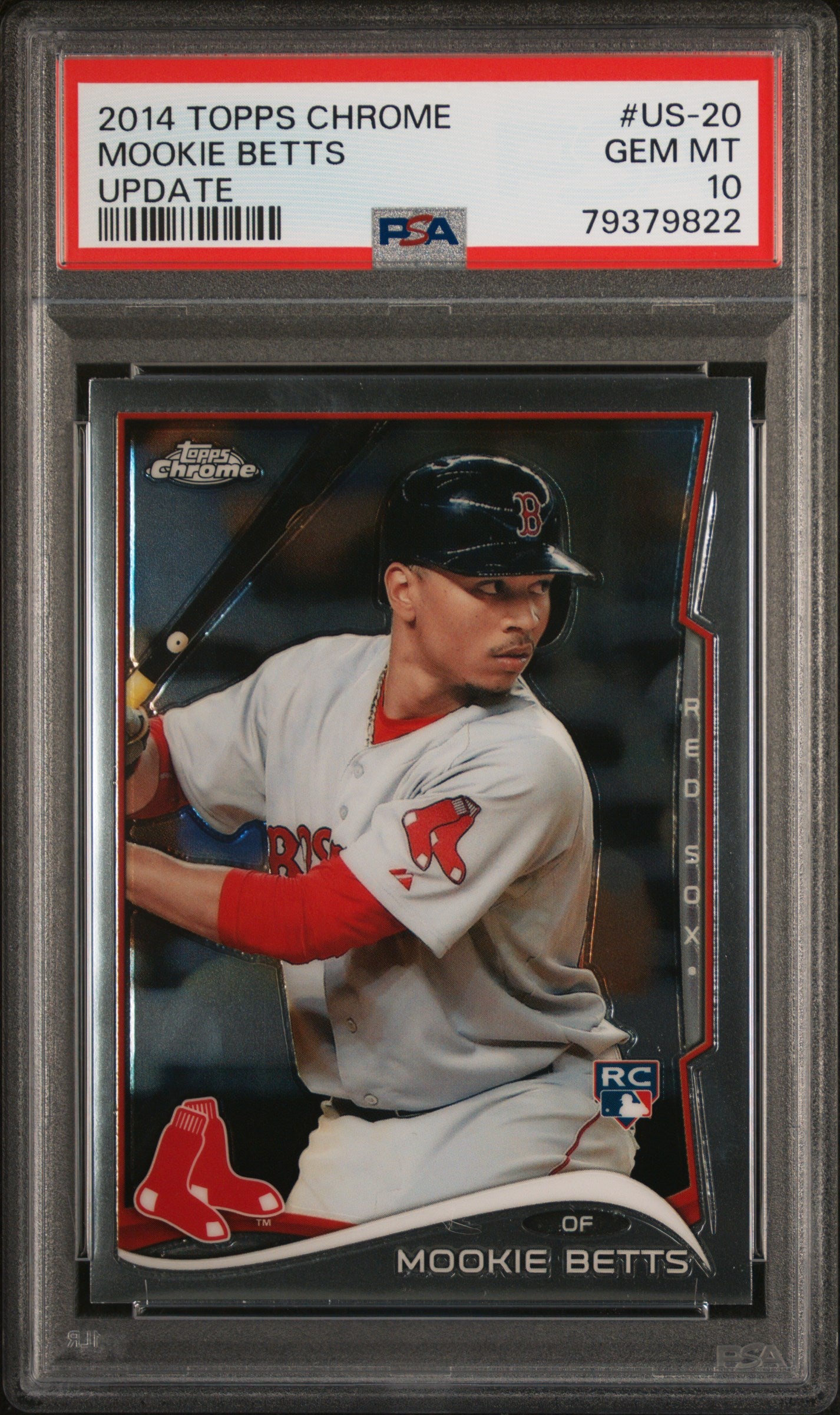 MOOKIE BETTS | 2014 TOPPS CHROME UPDATE US-20 | UPDATE | PSA GEM MT 10