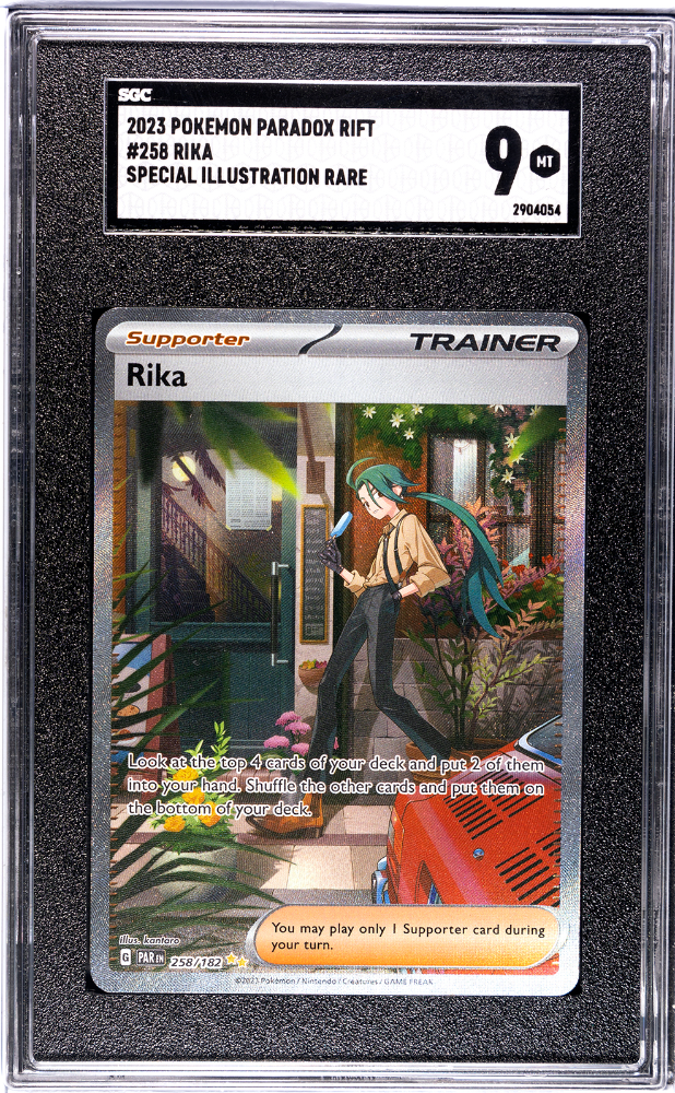 RIKA #258 2023 POKEMON PARADOX RIFT SPECIAL ILLUSTRATION RARE SGC 9 MT