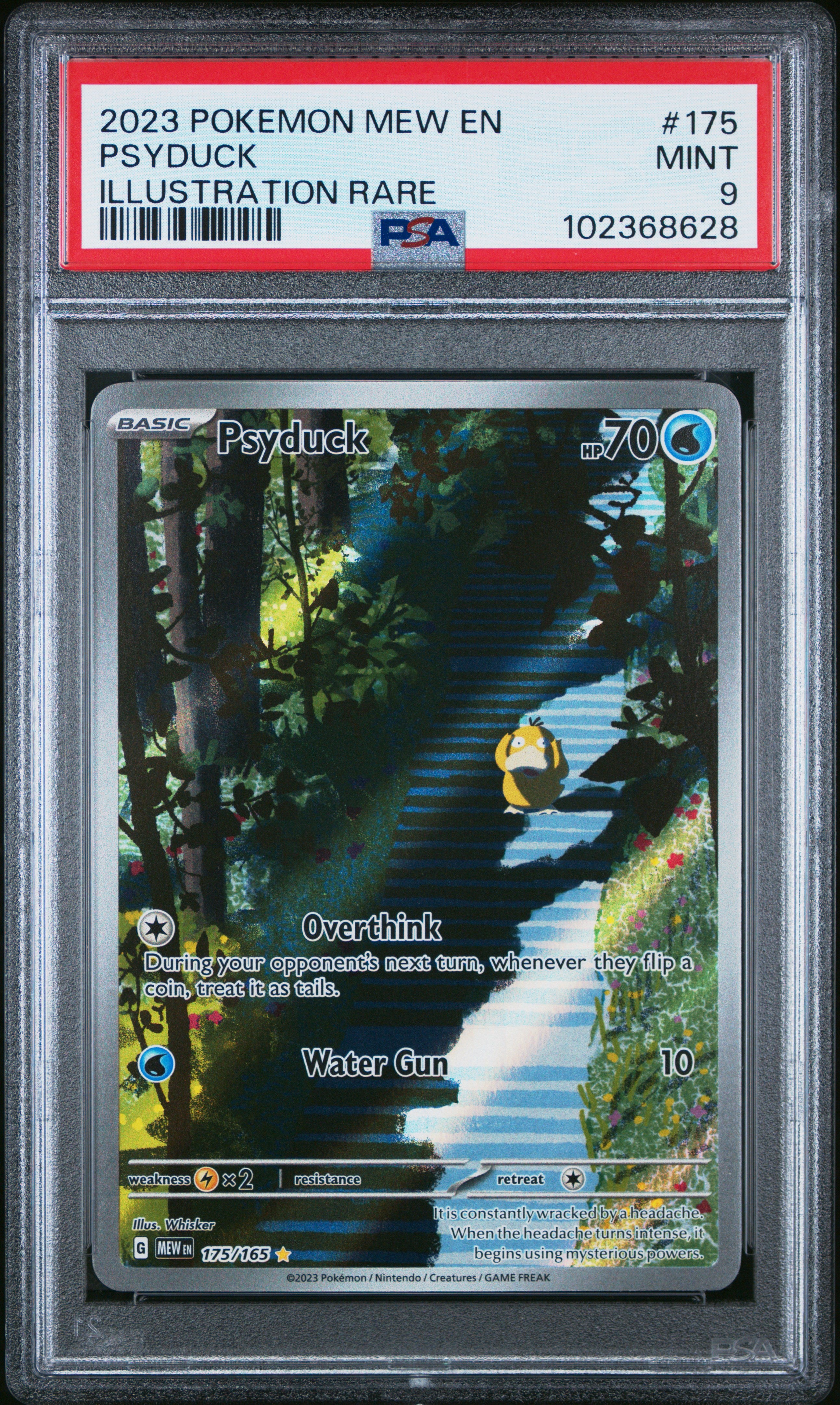 PSYDUCK | 2023 POKEMON MEW EN-151 175 | ILLUSTRATION RARE | PSA MINT 9