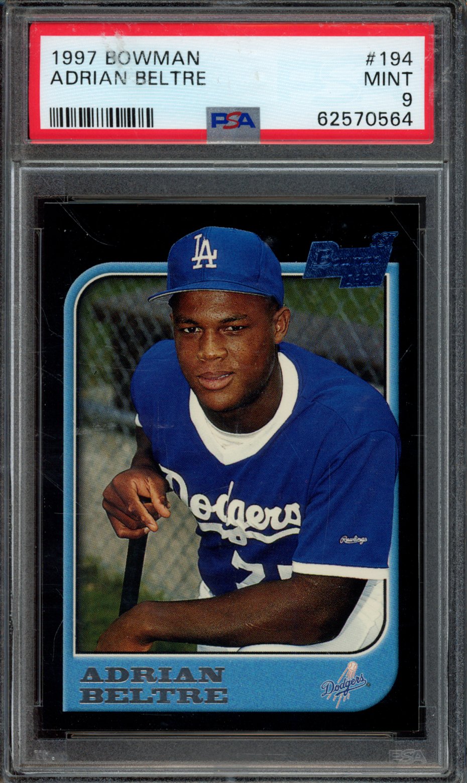 ADRIAN BELTRE | 1997 BOWMAN | PSA MINT 9