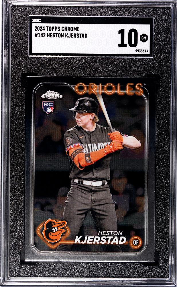 HESTON KJERSTAD #142 2024 TOPPS CHROME - SGC 10 GEM