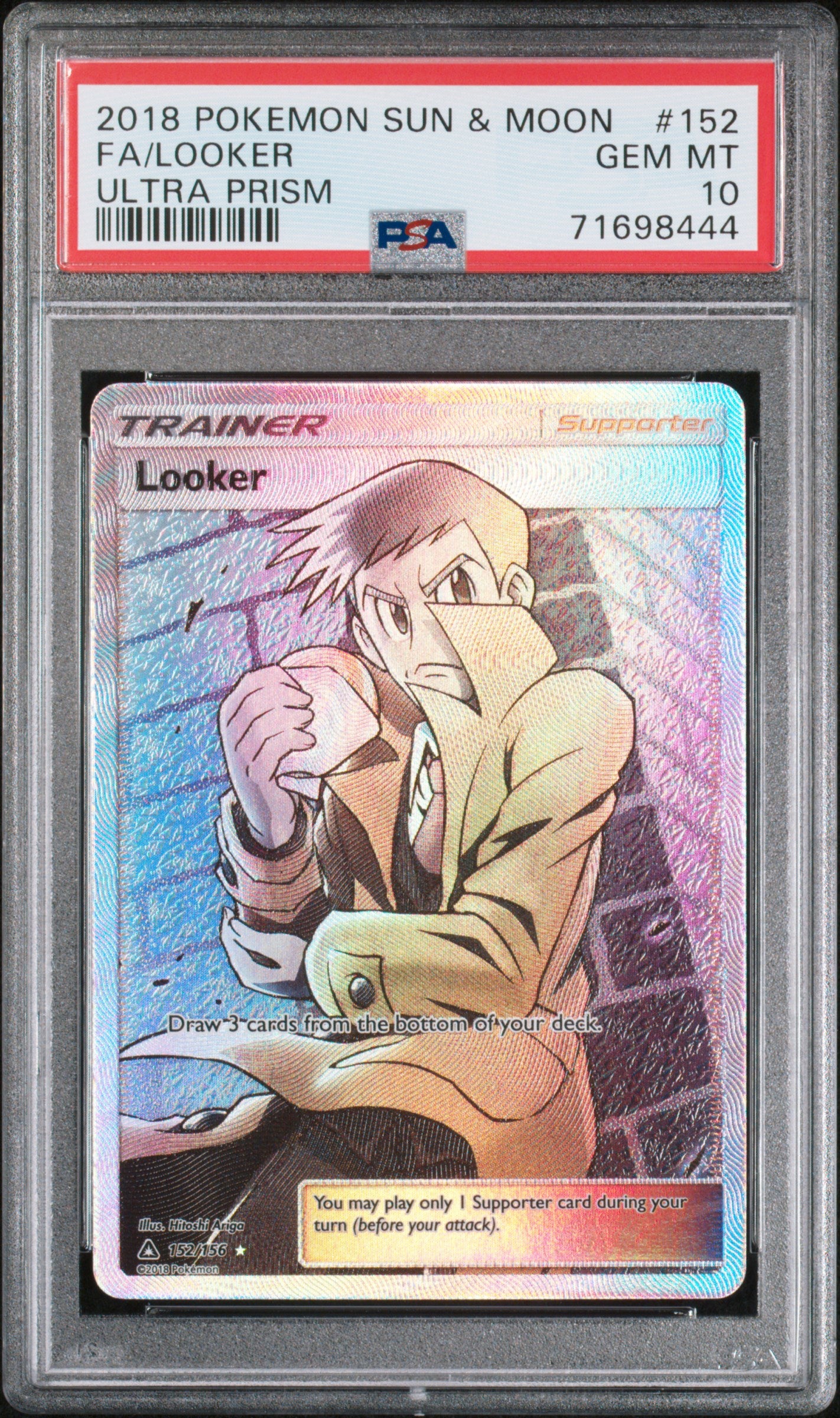 FA/LOOKER | 2018 POKEMON SUN & MOON ULTRA PRISM 152 | ULTRA PRISM | PSA GEM MT 10