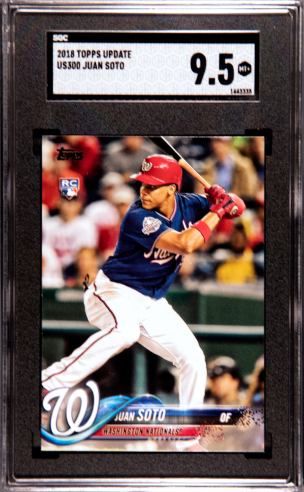 JUAN SOTO #US300 2018 TOPPS UPDATE - SGC 9.5 MT+