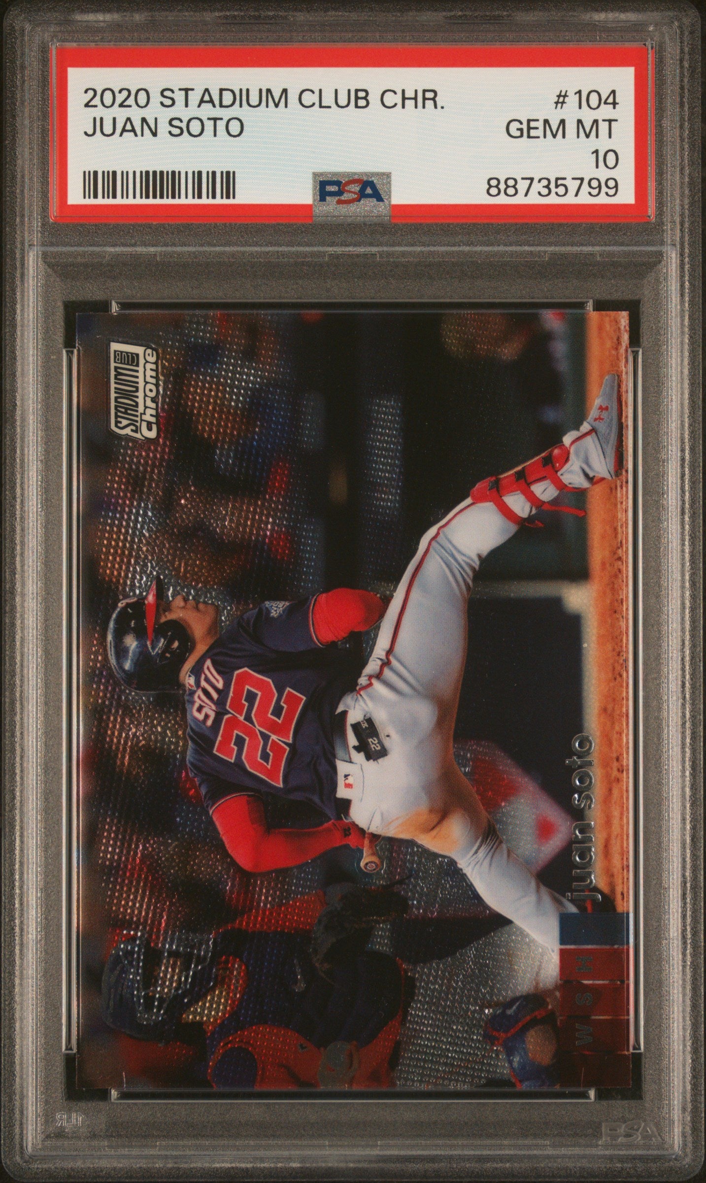 JUAN SOTO | 2020 STADIUM CLUB CHROME 104 | PSA GEM MT 10