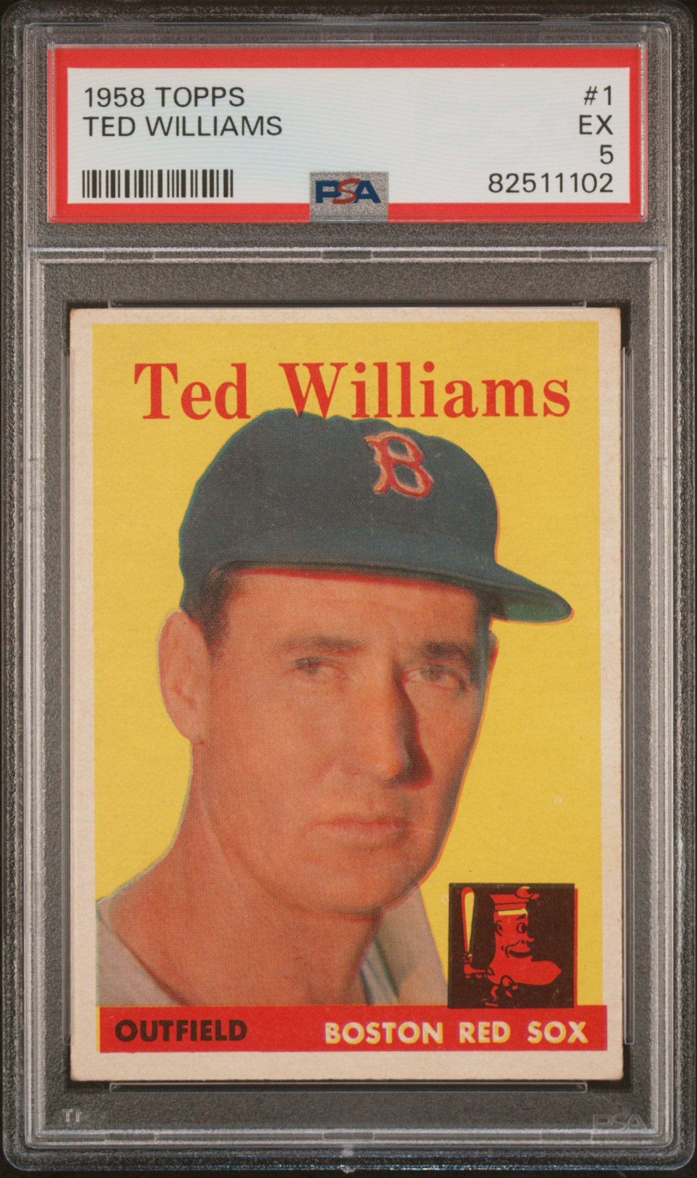 TED WILLIAMS | 1958 TOPPS 1 | PSA EX 5
